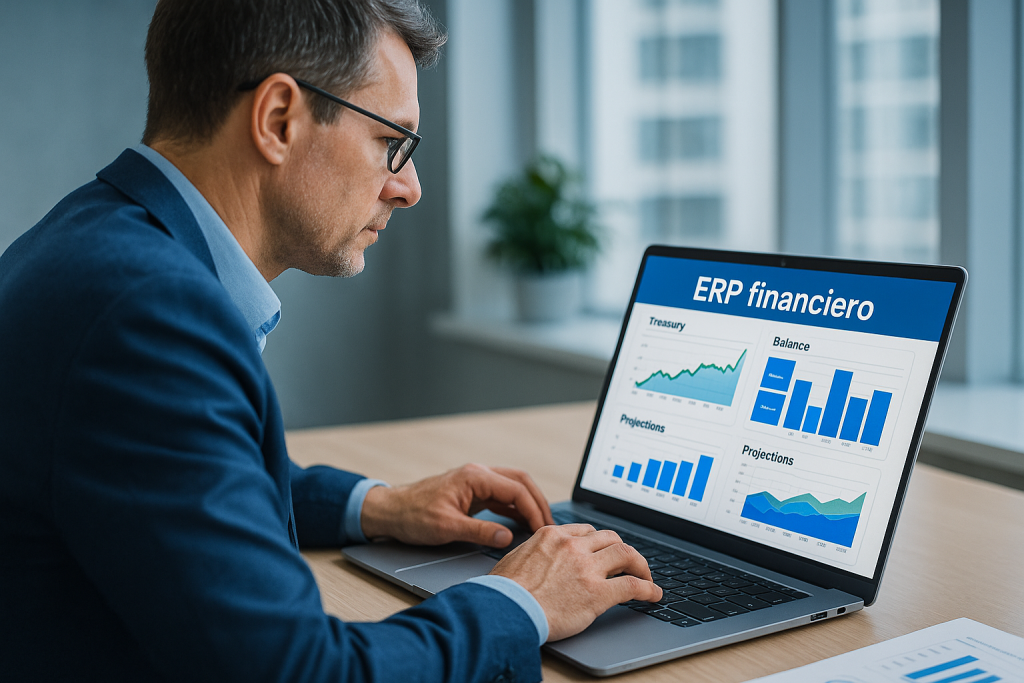 ERP para finanzas; ERP tesorería; ERP contabilidad pymes