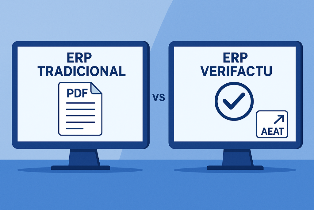 ERP tradicional vs VeriFactu